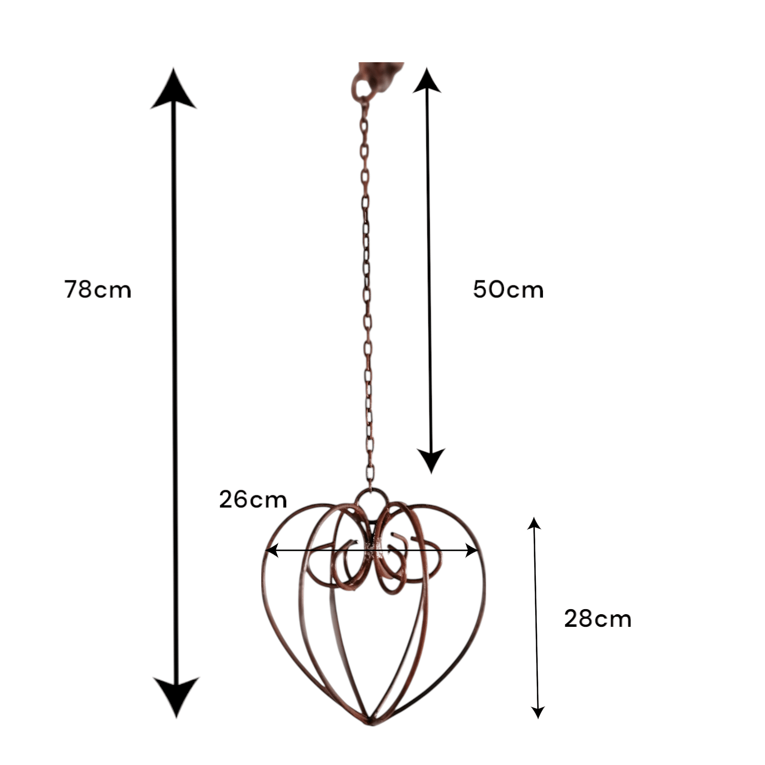 Curly Heart on a chain - Image 3