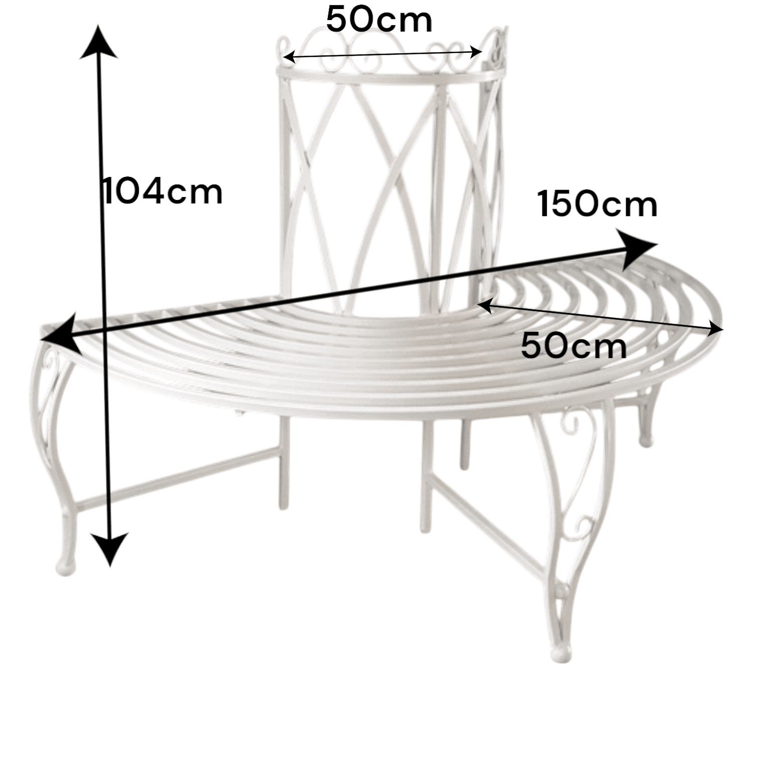 Tree Lovers Bench Half Bench - Ø50cm - Image 2