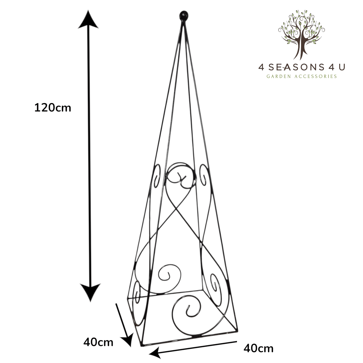 Garden obelisk Libby 120cm square